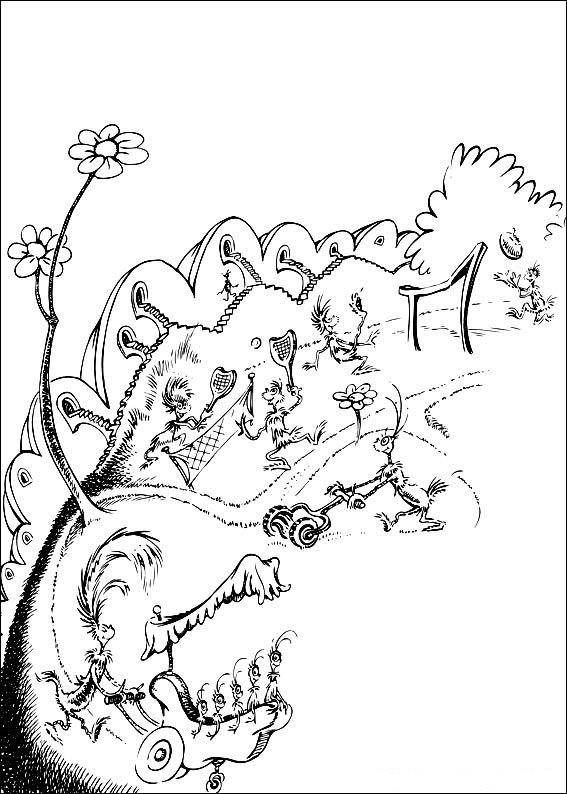 Plansa de colorat cu Horton Dr. Seuss 28 21